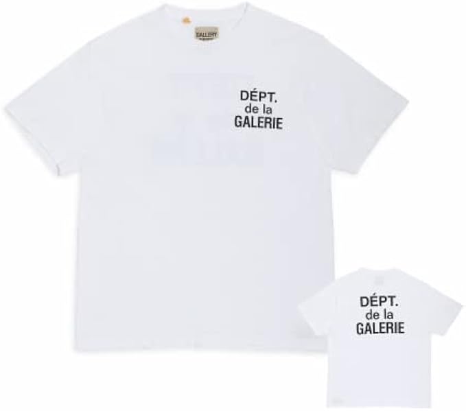Gallery Dept. 棉質標誌印花圓領 T 恤 時尚短袖 T 恤 男女皆宜