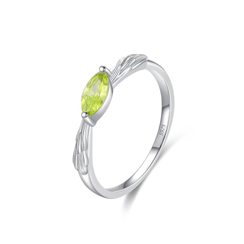 Bague de fiançailles simple en argent 925 contre le ternissement du temps