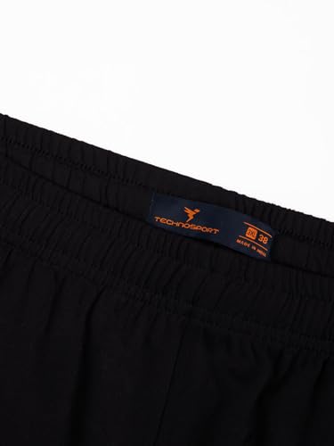 Image of TECHNOSPORT Men's Plus Size Solid Slim Fit Track Pant with Quick Dry SPF50+ for Running, Workout & Sports