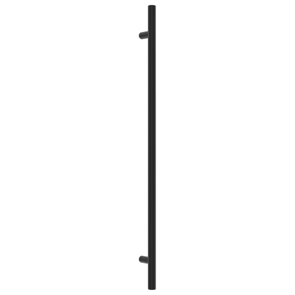 Tiradores para muebles, 20 unidades, color negro, acero inoxidable, 320 mm de distancia, para cajones, puertas, cocinas, cómodas, armarios, baños, oficinas, diseño en forma de T, resistentes a