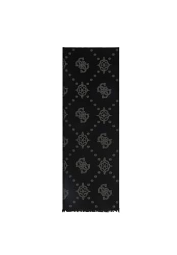  GUESS Sciarpa, 70 x 180 cm, Nero, Poliestere/Viscosa con Fibre Metalliche