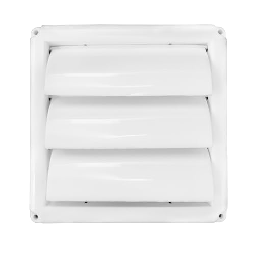 Image of 6 Inch Chimney Vent Cover for Kitchen Pipe Outer Vent Cap /Ventilation Cap /Exhaust Pipe Cowl (150mm) White