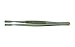 EMS 78334-34A Flat-Tip Tweezer, Style 34A, SA Steel, 120 mm Length