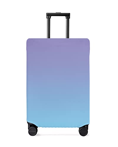 Ombre Gradient Travel Luggage Cover Suitcase Protector Decorative Suitcase Cover Fits 19-21 Inch Luggage, Scratch Proof Durable Elastic Luggage Cover Washable, Purple And Blue Gradient Art #TOP29