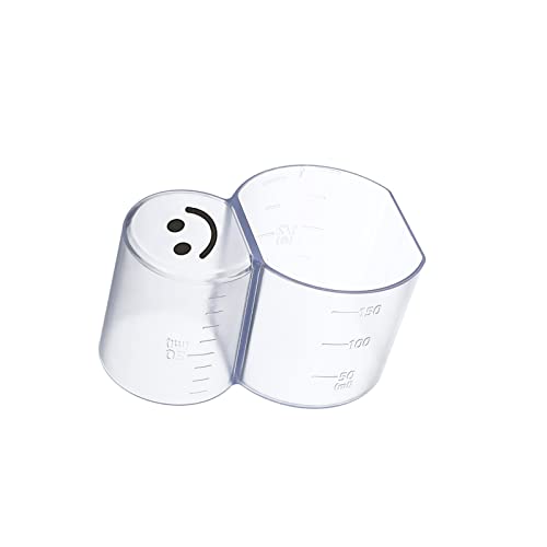 gobelet doseur cuisine plastique, doseur riz, gobelet mesureur, bol doseur gradué petit verre doseur gradué 150 ml, becher multifonctionnelle verre doseur croquette chien chat, pichet doseur (C) Cover