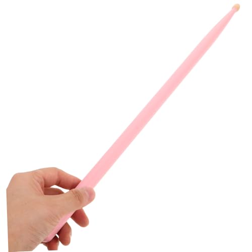 Set de 3 pares baquetas de madera 5A colores rosa blanco amarillo miniatura 4