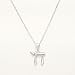 Lavishe Rhodium Plated 925 Sterling Silver Hebrew Chai Jewish Necklace for Women Plain Finish, 18