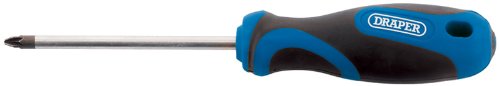 Draper N. 2 100 mm PZ TIPO Soft Grip Cacciavite | Strumento manuale | Cacciavite a croce | Cacciavite a lama in acciaio al cromo vanadio | 48928