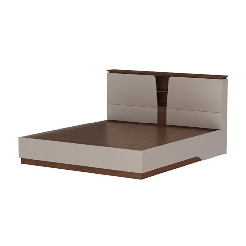 Image of Wakefit Bed | 3 Yr Warranty | King Size Bed, Comes with Hydraulic Storage, Noise-Free, Density: 680-750 kg /m, Termite & Borer Resistant, Fits Mattresses Up to 8 inches (Kora 78x72 - Columbian Walnut)