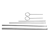 RASTKY Schlangen-Sexing-Sonden-Set mit Rundem Kopf, Edelstahl, Rostfreie Sonden, 6 Stück, für Schlangen XS Bis XL für Schlangenzüchter