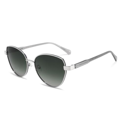 Lunettes de soleil UV femme pour bloquer les reflets grâce à la monture métal robuste