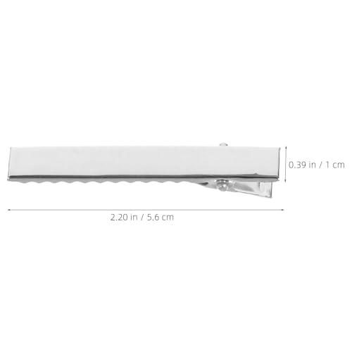 Pinzas de pelo tipo cocodrilo rectangulares de hierro para peluquerías 2