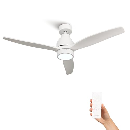 Mellerware - Ventilatore da soffitto con telecomando Brizy! Bright | Potenza 45 W | Ultra silenzioso...
