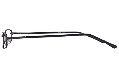 Image of Unisex Rectangular Metal Full Frame Power Reading Glasses