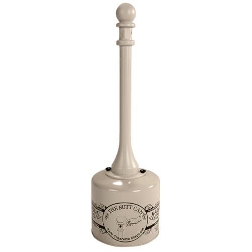 Eagle Cigarette Butt Receptacle, 5 Gallon Capacity, Beige