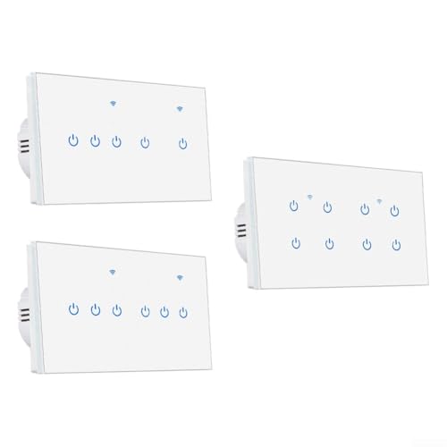 Interrupteur mural WiFi domotique Smart Life commande vocale Google Home et application Tuya