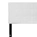 Flash Furniture Bedford Tufted Upholstered Queen Size Headboard in White Fabric