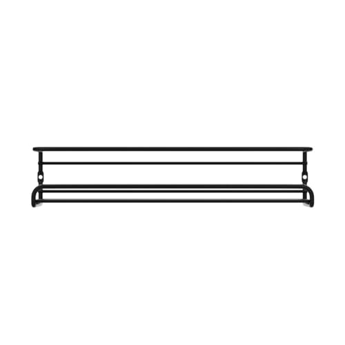 Spice racks Organiser 4 Tier Metal Wall Mounted kitchen Spice shelf for Kitchen&inside cupboard Spice Jars and Condiments tidy Storage (Black) - Image 5