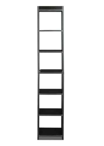 Image of SBF Furniture Engineered Wood Bookshelf Multipurpose Home Decor Storage Rack Bookcase Showcase Organizer for Living Room Kitchen Book Shelves (7 Shelf Rectangular Bookrack)DIY(Do-It-Yourself) (BLACK)