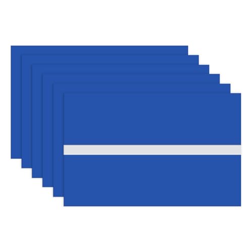 Image of M METERXITY 6-Pack Engraving Blank Materials Double Color 7x11 Inch, 1.3mm Thick ABS Plastic Sheet Yard Signs Name Plate for Door /Office /Home /Conference /Hotel /DIY Carving[Sky Blue /White]