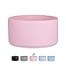 DBIW Silicone Boot for Hydroflask 12 16 18 20 21 24 OZ Water Bottle, Bottom Boots Protector Bumper for Stanley Cup Quencher, Accessories Anti-slip, Protective Sleeve Tumbler Cover, Light Pink