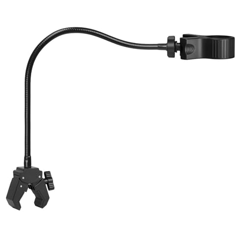 Lightweight Gooseneck Mount Clip Microphone Holder for Handsfree Use Feature Flexible Arm and Rubber Padded Grip Lazy Hair Dryer