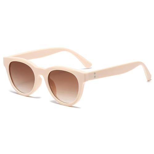 Lunettes de soleil circulaires vintage UV400 pour homme et femme look rétro