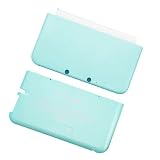 JMXLDS Replacement Front Back Faceplate Plates Upper & Back Battery Housing Shell Case Cover for 3DS XL/3DS LL Game Console - Mint Green