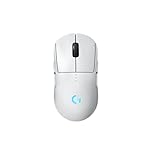 Logitech G PRO 2 LIGHTSPEED kabellose Gaming-Maus für Rechts- oder Linkshänder, mit bis zu 4 anpassbaren und umschaltbaren magnetischen Seitentasten, 44K-DPI-Sensor, USB-C-Ladefunktion – PC/Mac - Weiß