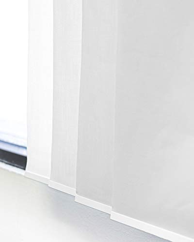 Chicology Blinds For Sliding Glass Doors , Vertical Blinds For Patio Doors , Room Divider ,Skyrise White (Light Filtering) W:46-86 X H: 0-96 Inch #TOP7