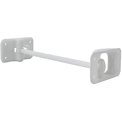 RecPro RV T-Style Door Holder Catch | Latch Holder | Cargo Hatch | Black or White Color Options | 4, 6 or 10 Option | 2 Pack (10 Inches, White)