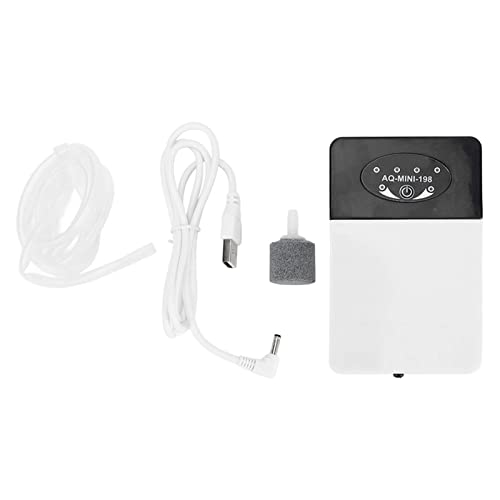 GLOGLOW Portable USB Oxygen Pump for Fish - Silent Aquarium Oxygen Pump for Efficient Oxygen Production - Suitable for Home or Outdoor Fishing