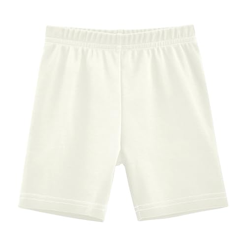 Ivory Girls' Bike Shorts Under Dress Cartwheel Shorts Dance Short Summer Clothes 4T