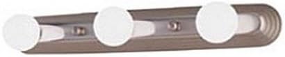Satin Nickel Finish Cosmetic Light, 15" for RV;s, 12 Volt