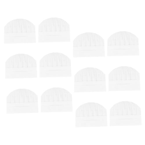 minkissy 12Pcs Paper Chef Hat Simple Style Disposable Cooking Hats for Classic Design Chef Hats for Cosplay for Kitchen Play and Creative Imagination