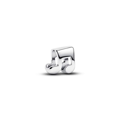 Questo mini charm in argento sterling ha un motivo di note lucido che celebra il ritmo, l'espressione di sé e lo stile minimalista
