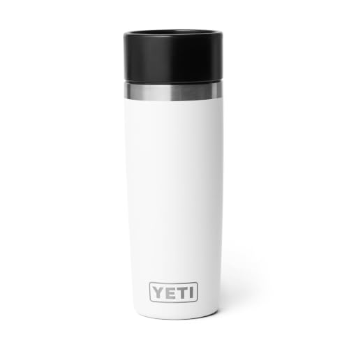 YETI Rambler 16 oz Travel Bottle, Stainless Steel, Vacuum Insulated with Leakproof Commuter Cap, White