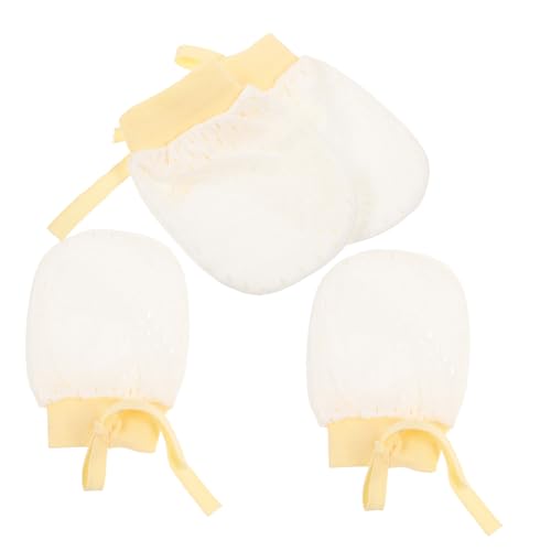 FOMIYES 2Pairs Breathable Mittens Non Scratch Gloves for Newborns Lightweight Summer Wear Durable Protective Mitts Parents