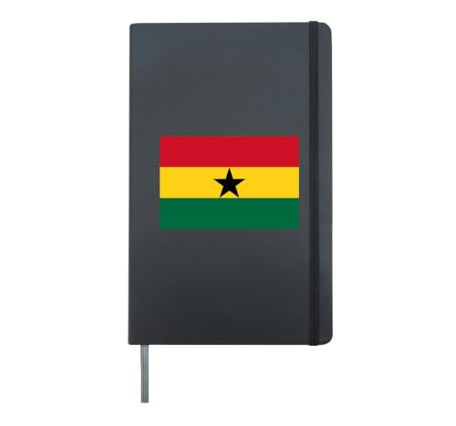 Ghanaian Flag of Ghana Hardcover Journal, Black