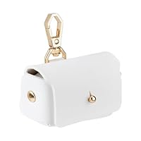 SUPERFINDINGS Weißer Ringträger Für Hunde Ringhalter Leder Ehering Kissenbox Für Haustiere Ringträgerkissen Für Hundehalsband Eheringbeutel Geschenk Für Hochzeitsbedarf