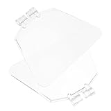 Bouclier de protection d'établi : la haute transparence du bouclier de protection assure une visibilité claire pendant le fonctionnement, permettant un travail précis et exact, protection en plastique