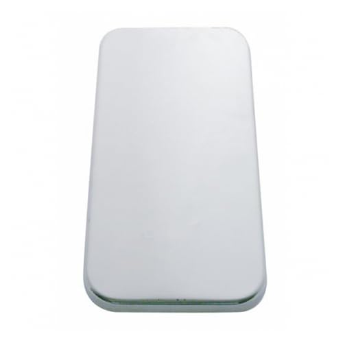 UNITED PACIFIC 20568 Door Vent Cover, Plain, Stainless, for Kenworth