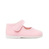 Pisamonas Merceditas Lona Suela Fina Tira Adherente Talla 18 Color Rosa