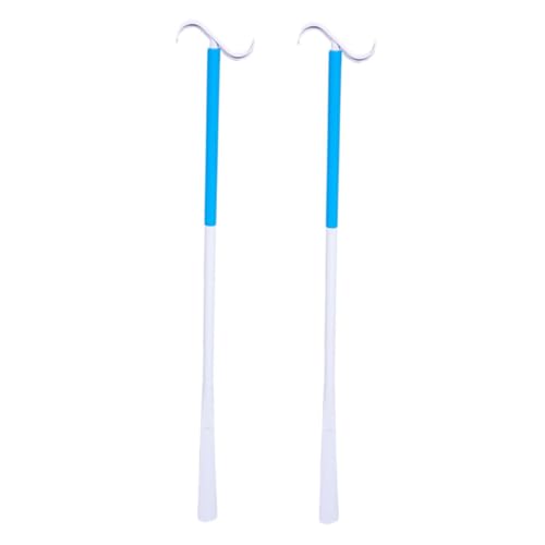 WOFASHPURET Dressing Stick for Elderly Pregnant Plastic Long Handle Shoe Horn Multi-functional Dressing Aid Mobility Support Tool