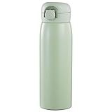17 oz Mini Water Bottle Small Stainless Steel Thermoses - Insulated Vacuum, Leak Proof, Keeps Drinks Hot/Cold - Ideal for Coffee, beverage, Water - Green