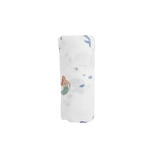 Little Unicorn – Mermaids Cotton Muslin Swaddle Blanket | Single | 100% Cotton | Super Soft | Newborns And Infants | Large 47” X 47” | Machine Washable #TOP1
