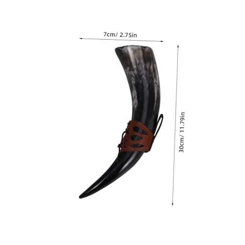 Chope en Corne Viking Médiévale Grosse Capacité avec Design Authentique Vintage