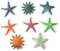 Paporich 8Pcs Big Diving Toys Pool Toy, Starfish Sea Animals Sets with 8 Styles, Summer Toys, Swimming Diving Toys Set, Dive Throw Toy Set, Underwater Swimming Toy