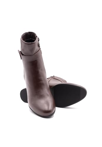 Bottillons marron Roccobarocco en polyuréthane premium 36 aux finitions soignées