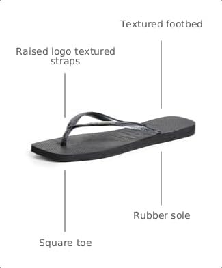Image of Havaianas Women's Slim Square Logo Pop Up Flip Flops